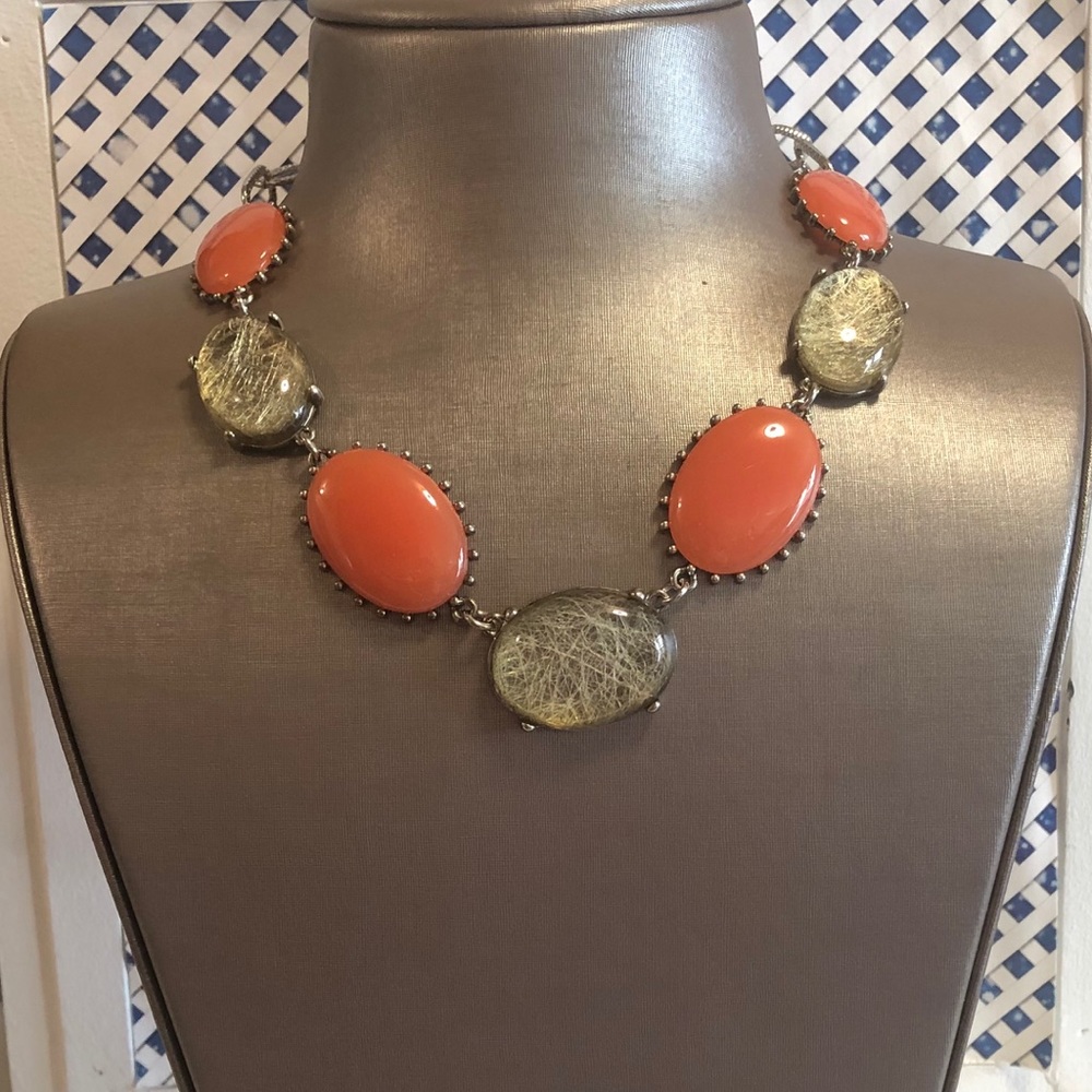 Stony Jewelry Statement Necklace